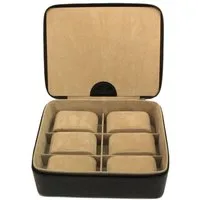 WINDROSE Uhrenbox Beluga, 803861.08, Uhrenaufbewahrung, Uhrenetui, max.Ø Uhren 34mm,Armbanduhr,Geschenkidee