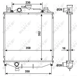 NRF Motork?hler gel?tet Suzuki Swift 2 507644