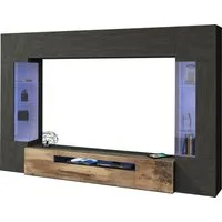 OTTO home Wohnwand New Egypt, (4-St., Breite 290cm), bestehend aus 2 Stauraumvitrinen, 1 Lowboard, 1 Hängeschrank