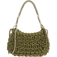 BRISE TASCHE Schultertasche Brise Damen Schultertasche aus Textil – Seiltasche im Flechtdesign, Geflochten Leicht Sommerlich
