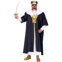 Widmann S.r.l. Kostüm Wüstenprinz Sultan für Herren, Tunika mit Turban