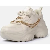 Buffalo Bliss Chain Plateausneaker Halbschuh, Schnürschuh, Chunky Sneaker mit Zierkette