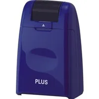 PLUS JAPAN Stempel Roll-Stempel zur Unkenntlichmachung von Daten blau