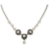 Alpenflüstern Kette mit Anhänger Trachtenkette - HELENA TRILOGIE - silber antik