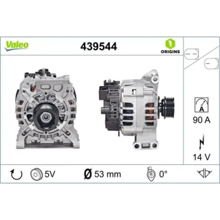 Valeo Lichtmaschine 90A Mercedes A-Klasse W169 B-Klasse W245 439544