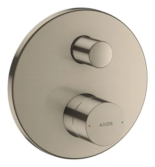 Hansgrohe Wannenmischer Unterputz Axor Uno F-Set Zerogriff Brushed Nickel m.Sicherungskombi., 454078 45407820
