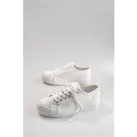 Aniston SHOES Plateausneaker Freízeitschuh, Basic-Sneaker, Schnürschuh mit Plateau