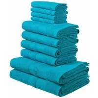 OTTO home Handtuch Set Vanessa, 10-tlg Handtuch-Set, weich, in Standard- und Premium-Qualität, Walkfrottee (Set, 10-St), 100% Baumwolle, Duschtücher, Handtücher, Gästetücher, mit Bordüre