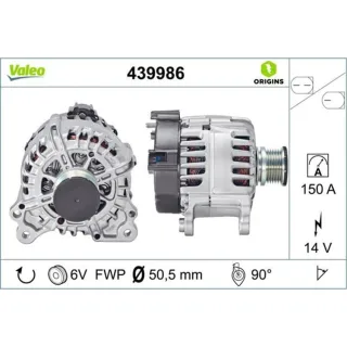 Valeo Lichtmaschine 150A Audi A4 A5 Q5 439986