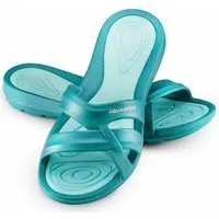 Aqua Speed Hygienisch unterwegs – EVA-Sohle & Reisehandtuch Gr. 36 Badepantolette (Ultraleicht, rutschfest & komfortabel – Perfekt für Thermen) Platzsparend – Einfach zu verstauen in Tasche oder Koffer