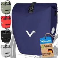 Valkental Fahrradtasche Gepäckträger wasserdicht & abschließbar, Gepäckträgertasche Fahrrad mit Großen Reflektoren 20L, 28L, 32L