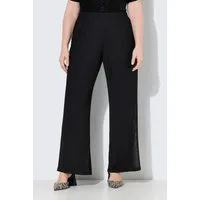 Ulla Popken Funktionshose Slinky-Mesh-Hose gerades Bein doppellagig