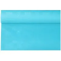 PAPSTAR Tischdecke Papiertischtuch mit Damastprägung 6 m x 1,2 m türkis