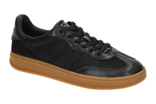 Tommy Hilfiger FW08941 BDS Heritage Sneaker - Damen Halbschuh Schwarz Echtled...