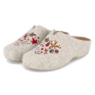 Kaerlek Pantoffeln BELLA - Gr. 36 - Beige - Filz