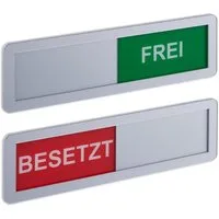 relaxdays Dekohänger Türschild Besetzt Frei im 2er Set