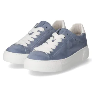 Gabor Low Sneaker - Gr. 36 - Blau - Rauleder