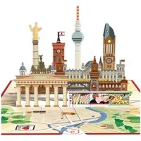 papercrush Geschenkkarte Berlin Pop-Up Karte, Handgemacht