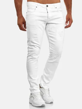Tazzio Herren Jeans Slim Fit Destroyed Look 16525