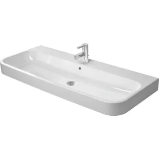 Duravit Happy D.2 Möbel Waschtisch 2318120026 1200 mm, 2 Hahnlöcher, geschliffen, weiss