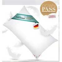 Canada Daunenkissen Daunenkissen Plus Extra canadische Daunen, Füllung: 100% Daune, Bezug: 100% Baumwolle, Seitenschläfer, Rückenschläfer, kuschelig weich, keine Stützkraft