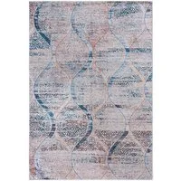 Mazovia Orientteppich Orientalisch Vintage Teppich Traditioneller Orient Teppich, 80 x 150 cm, Kurflor, Waschbar in Waschmaschine, Höhe 5 mm, Rutschfest