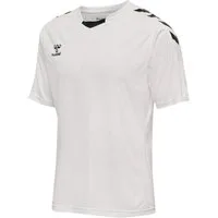 hummel T-Shirt hmlCORE XK Poly Jersey (robuster Doppelstrick) Kurzarm weiss Herren