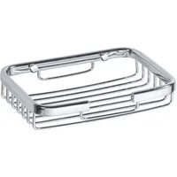 BRILLANTBAD® Seifenhalter BYTRO Seifenkorb Messing Chrom poliert für Bad & WC >> Bohren, Breite: 13 cm