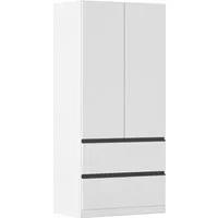 rauch Drehtürenschrank Kleiderschrank Schrank Garderobe COSTA in den Breiten 91/136/181 cm (in 3 Ausstattungen BASIC/CLASSIC/PREMIUM) viel Platz, grifflose Front und Push-to-Open Funktion MADE IN GERMANY