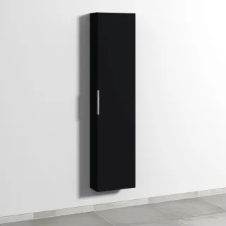 Sanipa 3way Hochschrank mit 1 Tür, Schwarz-Matt UF16508