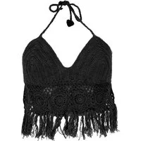 Guru-Shop T-Shirt Häkeltop, Bikinitop, Strandtop, Hippie Bra.. Festival, Ethno Style, alternative Bekleidung