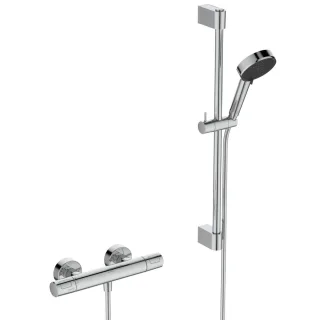 Ideal Standard Brausegarnitur mit Thermostat CerathermT25N Brausestange 60cm Chrom, A8538AA A8538AA