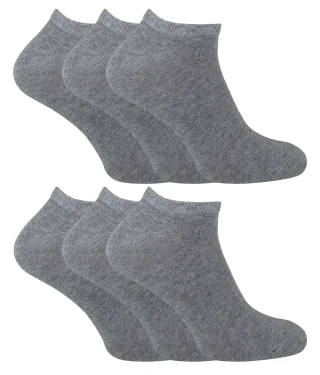 SOCK SNOB - 6er Pack Herren Baumwolle Low Cut Quarter Gym / Trainer Socken