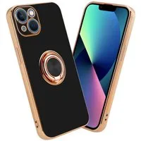 Cadorabo Handyhülle für iPhone 14 PLUS Hülle Apple iPhone 14 PLUS, Schutzhülle - TPU Silikon Hülle - mit Kameraschutz und Ring