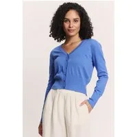 Tranquillo Strickjacke Strickjacke Linaa aus Bio-Baumwolle GOTS-zertifizierte Bio-Baumwolle, verspielte Zierkante
