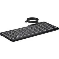 405 Multi-Device Backlit Wired Keyboard, Tastatur schwarz, DE-Layout, Plunger