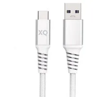 XQISIT 2m USB-C 3.0 Schnell-Ladekabel Kabel Weiß USB-Kabel, USB-A,USB-C, Kein (200 cm), HQ Ladekabel Datenkabel USB Type C 3.0 Handy Smartphone Tablet PC