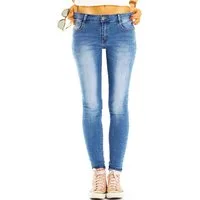 be styled Skinny-fit-Jeans Röhren Jeans Skinny Fit Medium Waist Stretch Denim - Damen - j28k-1