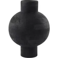 Light & Living Bodenvase Dekovase Vase BARUMI Light & Living Blumenvase Ø33x45 cm Holz Schwarz (1 St)