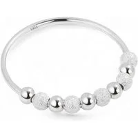 Eyecatcher Silberring 925 Sterling Silber Anti Stress Ring Kügelchen, Anti Stress Ring, Angst Spinner Ring, Axiety Ring