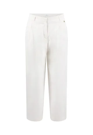 FYNCH-HATTON - PANTS PAPERTOUCH milk - Gr. - 36