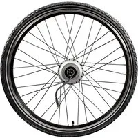 Tretwerk Fahrrad-Laufrad Komplettrad (1 St), E Bike Vorderrad 26 Zoll mit Kenda K1172 Reifen und Ananda Motor