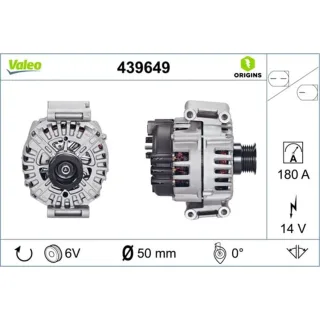 Valeo Generator  180A Mercedes 439649