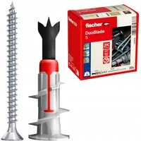 fischer Schrauben- und Dübel-Set DUOBLADE selbstbohrender Gipskartondübel mit oder ohne Schraube, (20 St)