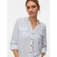 Vero Moda Hemdbluse VMBUMPY L/S SHIRT NEW WVN GA NOOS Viskose, regular fit