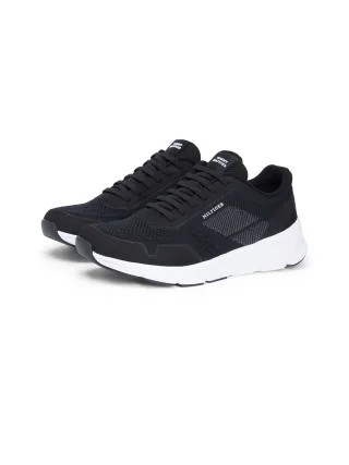 Tommy Hilfiger Sneaker "MODERN COMFORT RUN TECH KNIT", Freizeitschuh, Halbschuh, Schnürschuh mit seitlichem Logo