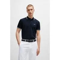 BOSS GREEN Poloshirt Paul Stretch-Baumwoll-Pique mit Polokragen
