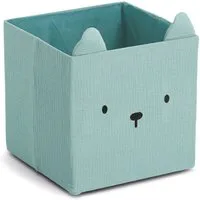 Zeller Present Aufbewahrungsbox "Bär", Musselin, Tiermotiv, kinderfreundlich, faltbar