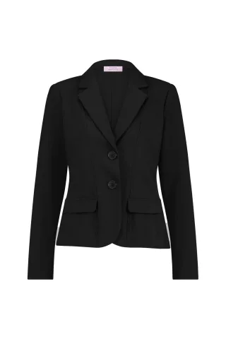 Studio Anneloes - Bright bonded blazer black - Gr. - XS