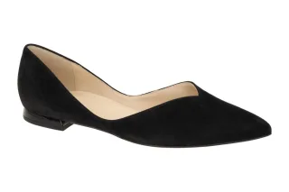 H?gl 7-10 0012 0100 Schwarz BASIC Ballerinas Echtleder Gummisohle